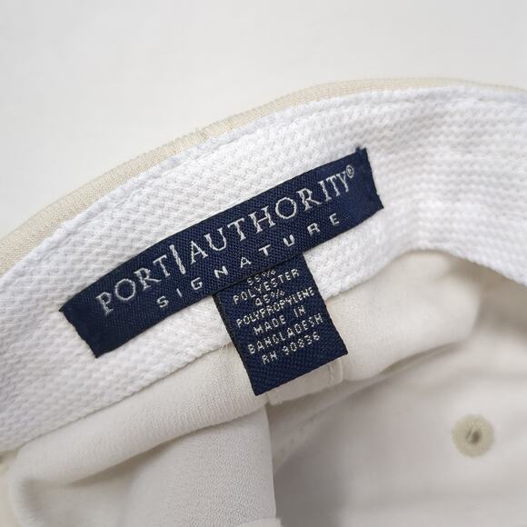 HDR Idaho Strapback Baseball Cap Beige One Size Adjustable Port Authority - Picture 9 of 9